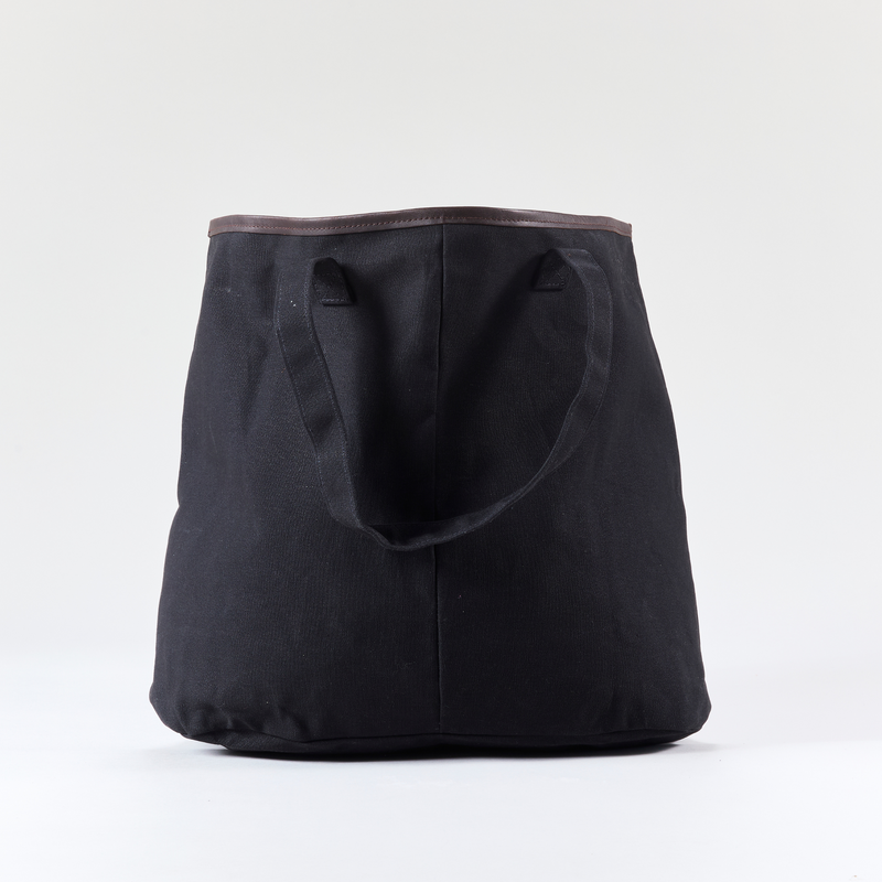 Tote Bag with leather trim