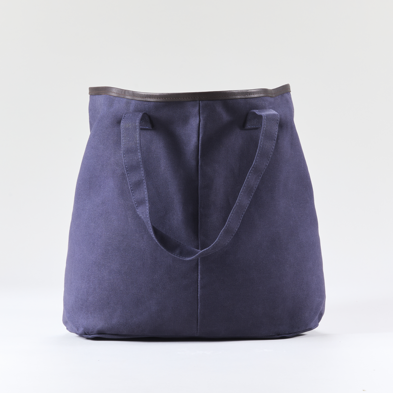 Tote Bag with leather trim