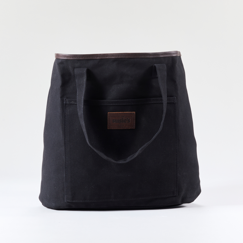 Tote Bag with leather trim