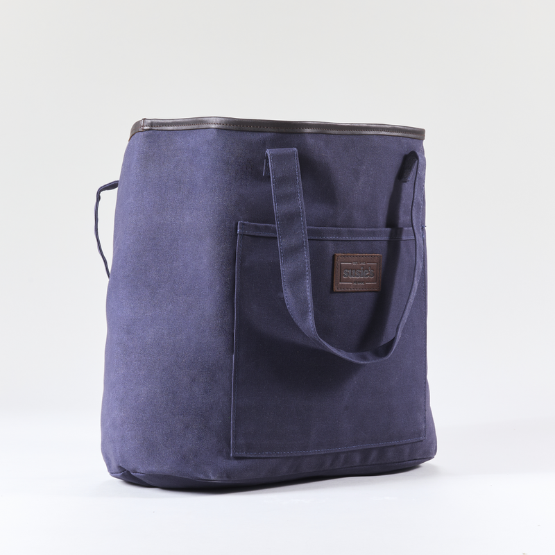 Tote Bag with leather trim