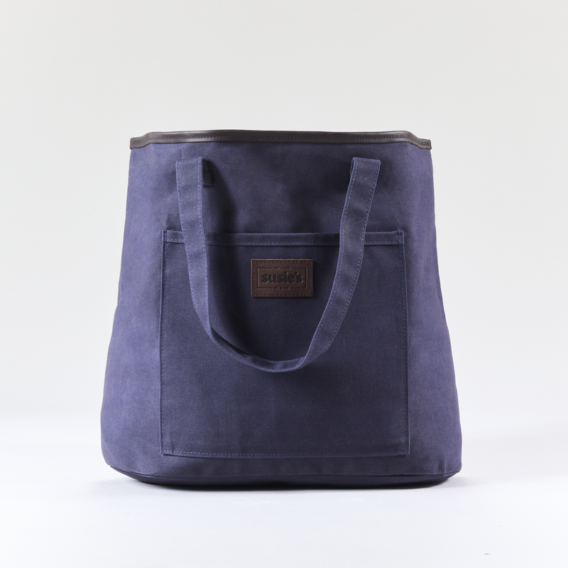 Tote Bag with leather trim